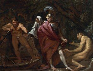Aeneas On The Bank Of The River Styx by Pietro Testa Oil Painting