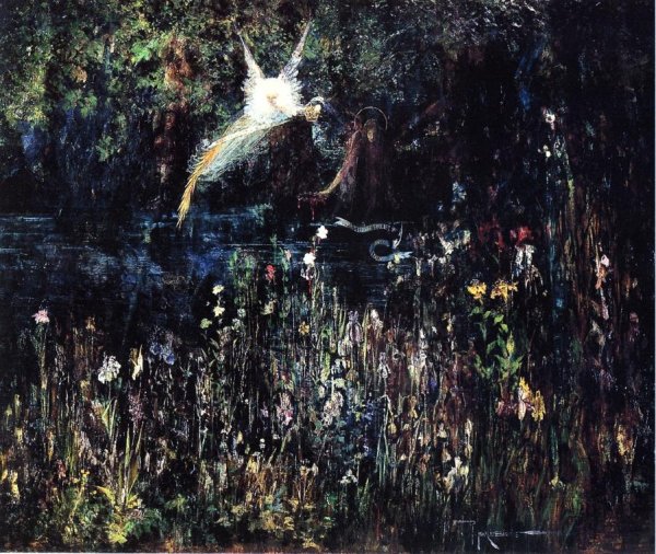 Flower Fairies by Pinckney Maricius-Simons - Hand-Painted Oil Painting Reproduction