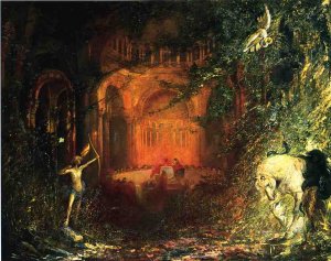 Parsifal and the Knights of the Holy Grail: Scenes from Act I by Pinckney Maricius-Simons Oil Painting