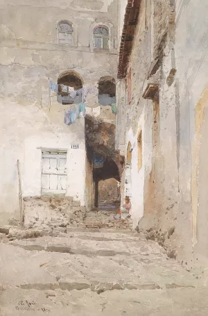 Hauser in Terracina by Pio Joris Oil Painting