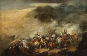 Battle of Somosierra by Piotr Michalowski Oil Painting