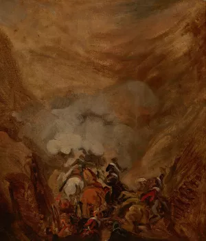 Charge in the Gorge of Somosierra by Piotr Michalowski Oil Painting