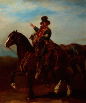 French Postillion by Piotr Michalowski Oil Painting