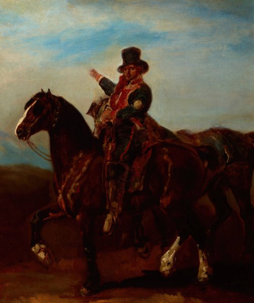 Main Product Photo of French Postillion  Painting by Piotr Michalowski