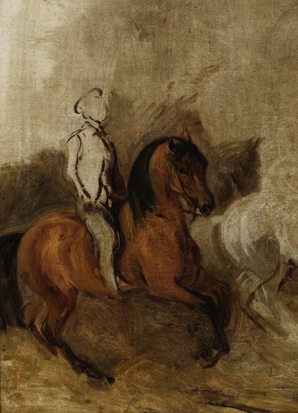 Main Product Photo of Horseman, sketch  Painting by Piotr Michalowski