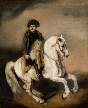 Napoleon on Horseback by Piotr Michalowski Oil Painting