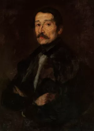 Portrait of Eustachy Wasowicz Oil painting by Piotr Michalowski