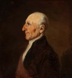 Portrait of the artist's father by Piotr Michalowski Oil Painting