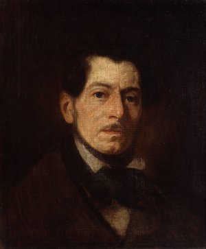 Self-portrait by Piotr Michalowski Oil Painting