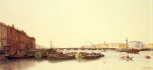 A View of St. Petersburg painting by Piotr Petrovitsch Veretschchagin