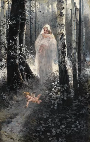 Ave Maria by Piotr Stachiewicz Oil Painting