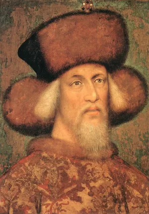 Portrait of Emperor Sigismund of Luxembourg by Pisanello - Oil Painting Reproduction