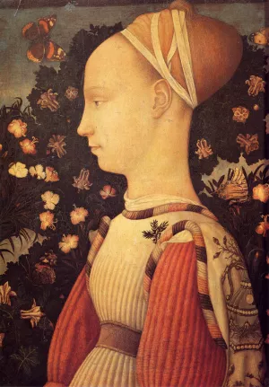 Portrait Of Ginervra D'Este by Pisanello - Oil Painting Reproduction