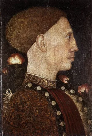 Portrait of Leonello d'Este by Pisanello - Oil Painting Reproduction