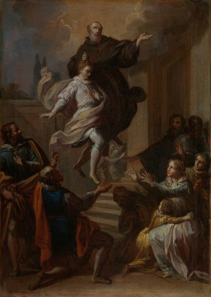Main Product Photo of A Miracle of Saint Joseph of Cupertino  Painting by Placido Costanzi