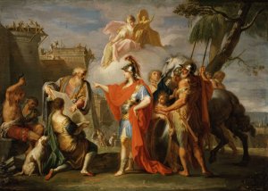 Alexander the Great Founding Alexandria by Placido Costanzi Oil Painting