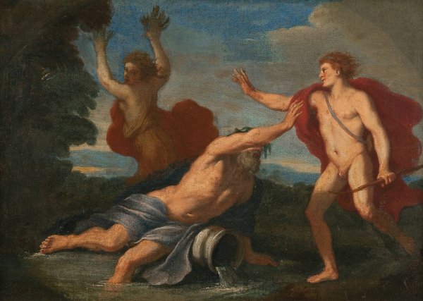 Main Product Photo of Apollo and Daphne Painting by Placido Costanzi