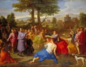 Monsignor Zondadari Blessing the Spanish by Placido Costanzi Oil Painting