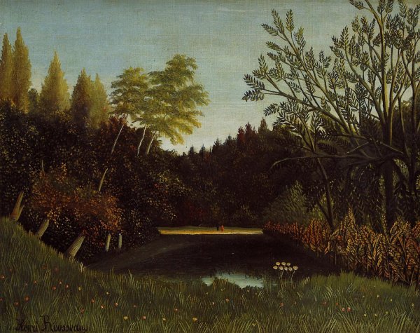 Main Product Photo of View of the Bois de Boulogne Painting by Platt Powell Ryder