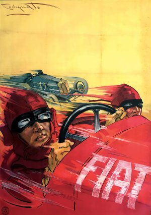 Fiat by Plinio Codognato Oil Painting