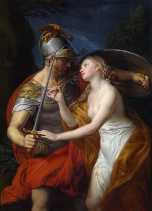 Allegory of Peace and War by Pompeo Batoni Oil Painting