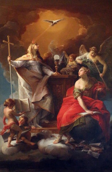 Allegory Of Religion by Pompeo Batoni - Hand-Painted Oil Painting Reproduction