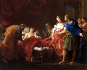 Antiochus And Stratonice by Pompeo Batoni Oil Painting