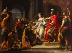 Continence Of Scipio by Pompeo Batoni Oil Painting