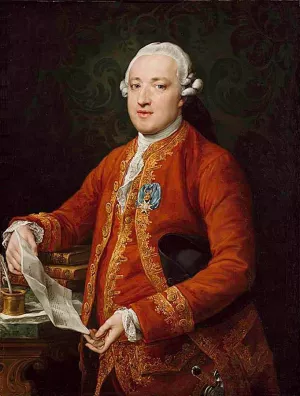 Don Jose Monino y Redondo, Count of Floridablanca by Pompeo Batoni Oil Painting