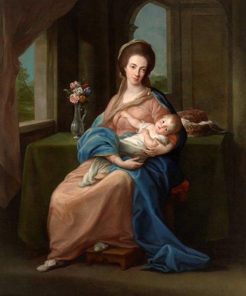 Mary Taylour, Viscountess of Headfort, later Countess of Bective and Marchioness of Headfort  by Pompeo Batoni - Hand-Painted Oil Painting Reproduction