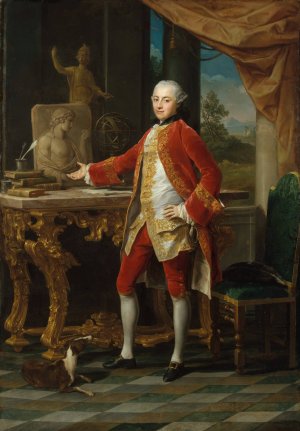 Portrait of a Young Man by Pompeo Batoni Oil Painting
