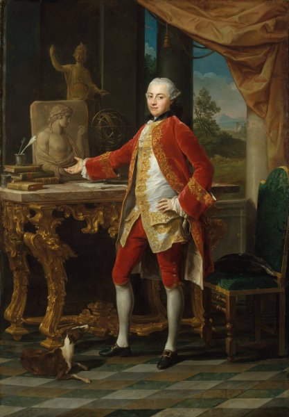 Portrait of a Young Man  by Pompeo Batoni - Hand-Painted Oil Painting Reproduction