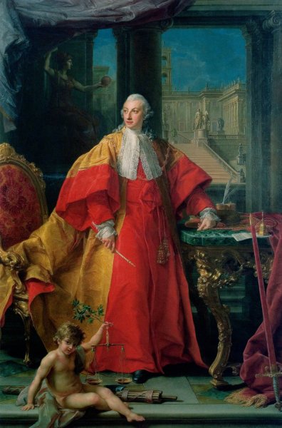 Main Product Photo of Portrait of Abbondio Rezzonico  Painting by Pompeo Batoni