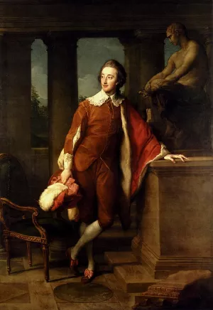 Portrait Of Anthony Ashley-Cooper, 5th Earl Of Shaftesbury 1761-1811 Oil painting by Pompeo Batoni