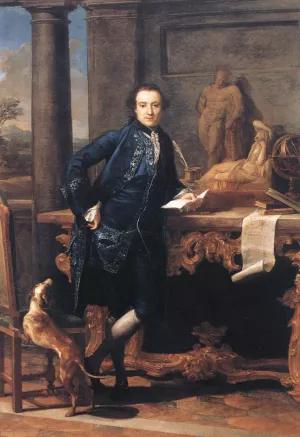 Portrait of Charles Crowle Oil painting by Pompeo Batoni