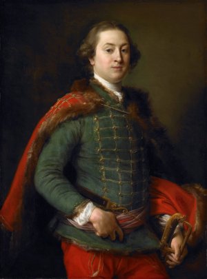 Portrait of John Woodyeare by Pompeo Batoni Oil Painting
