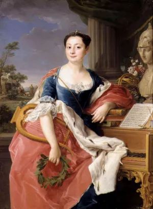Portrait of Princess Giacinta Orsini Buoncampagni Ludovisi by Pompeo Batoni - Oil Painting Reproduction