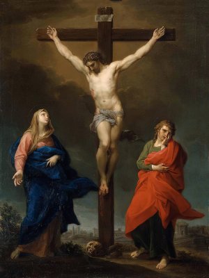 The Crucifixion by Pompeo Batoni Oil Painting