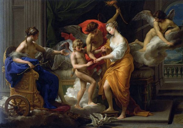 The Marriage Of Cupid And Psyche  by Pompeo Batoni - Hand-Painted Oil Painting Reproduction