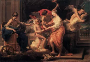 The Marriage of Cupid and Psyche by Pompeo Batoni Oil Painting