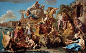 The Triumph Of Venice by Pompeo Batoni Oil Painting
