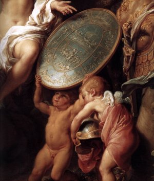 Venus Presenting Aeneas with Armour Forged by Vulcan Detail