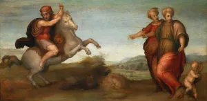 Marcus Curtius Leaping Into The Abyss by Pontormo (Jacopo Carucci) Oil Painting