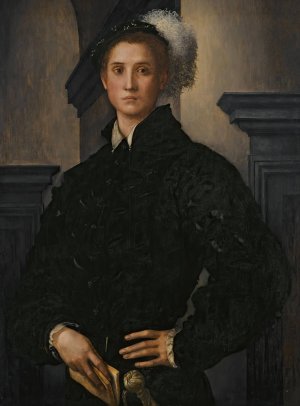 Portrait Of Cosimo I De Medici by Pontormo (Jacopo Carucci) Oil Painting