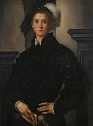 Portrait Of Cosimo I De Medici by Pontormo (Jacopo Carucci) Oil Painting