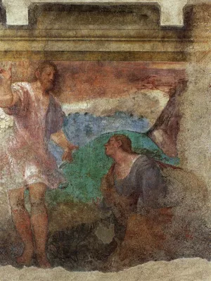 Christ and Mary Magdalene painting by Pordenone