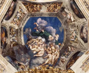 God the Father with Angels painting by Pordenone