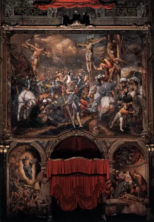 Golgotha painting by Pordenone