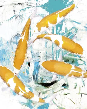 Winter Koi 1 by Porter Hastings Oil Painting