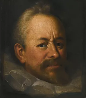 Portrait Of Bartholomaus Spranger by Prague School Oil Painting